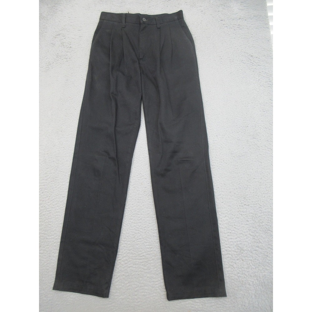 Vintage Wrangler Riata Western Pants Mens 29x32 Black Pleated Cowboy Dressy